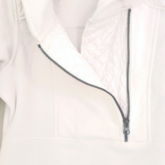 Columbia Jacket 1/4 Zip Pullover Ivory Small Excellent Condition Classic Comfort - Picture 5 of 9